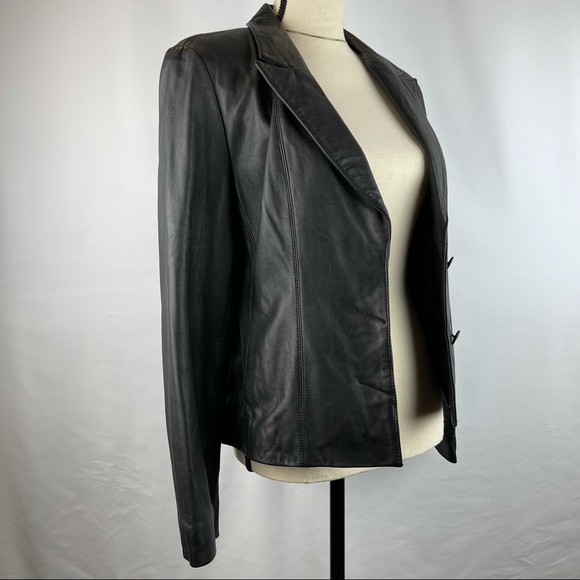 *SOLD Croft & Barrow Lambskin Leather Jacket-Blazer - Picture 15 of 16